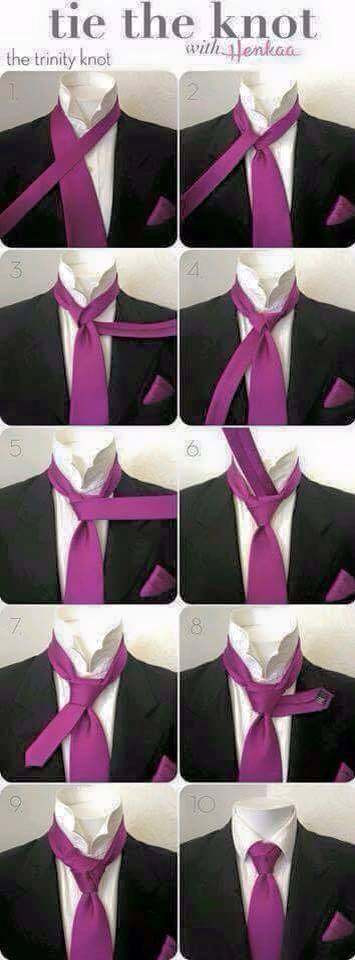 27 idées & tutos pour faire le nœud d'une cravate 10