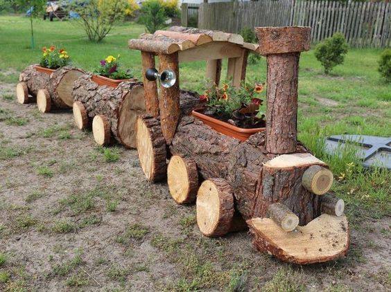 100 meubles en bois à faire avec des troncs d'arbres récupérés 75