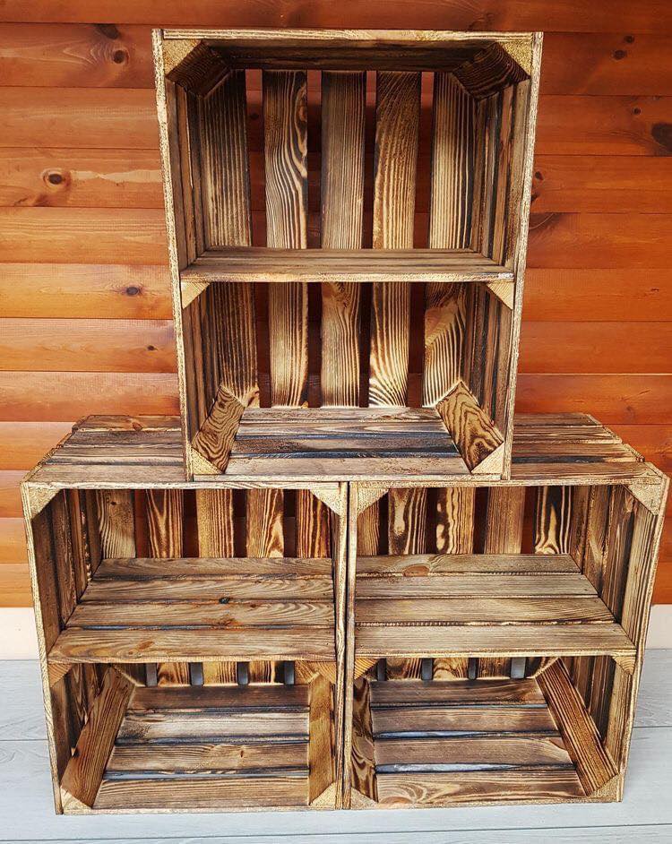 15 top idées avec des caisses en bois réutilisées 8