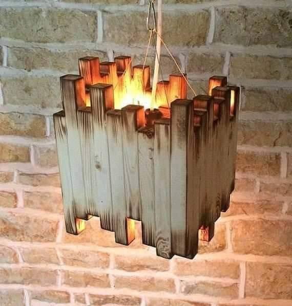 24 idées de lampes en bois flotté 1