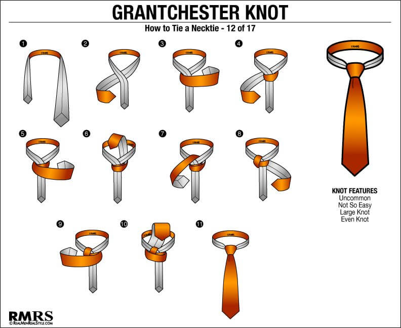 17 différentes façons de nouer un nœud de cravate étape par étape 7