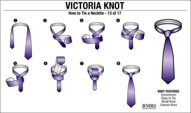 17 différentes façons de nouer un nœud de cravate étape par étape 8