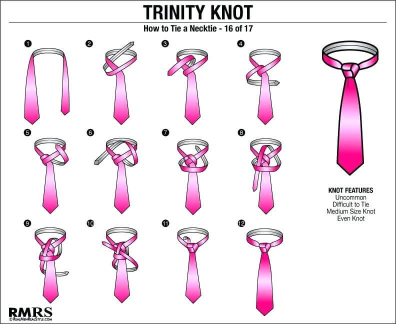 17 différentes façons de nouer un nœud de cravate étape par étape 11