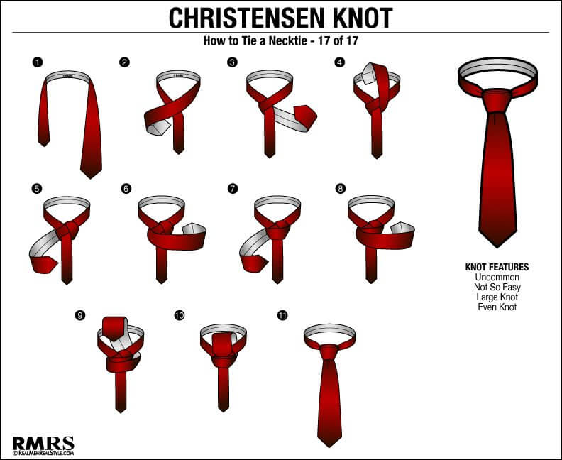 17 différentes façons de nouer un nœud de cravate étape par étape 12