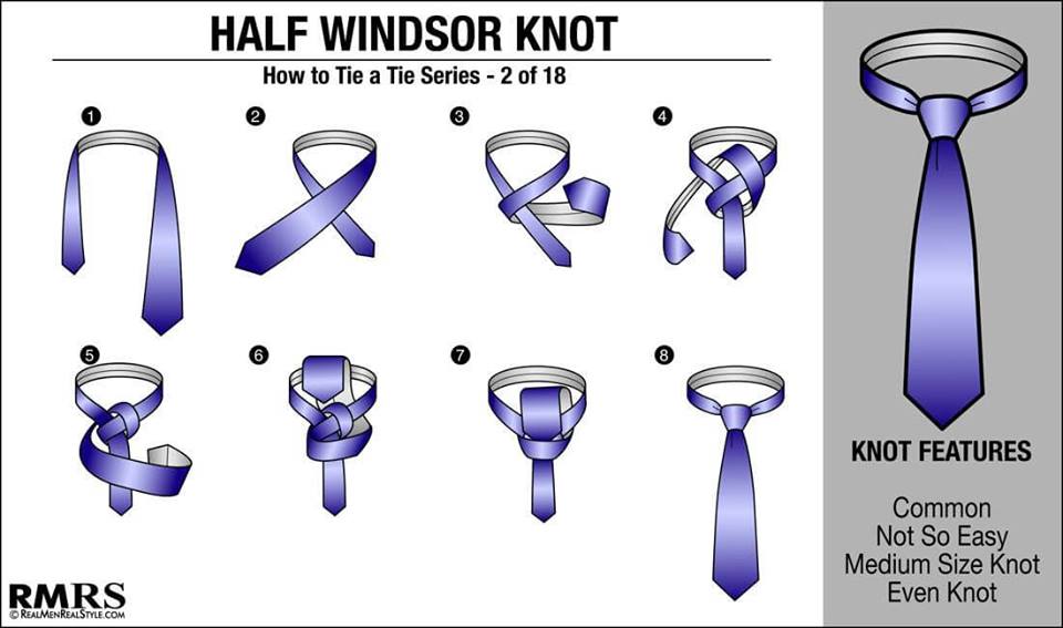 17 différentes façons de nouer un nœud de cravate étape par étape 16
