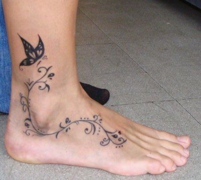 Les 100 plus beaux tatouages cheville femme 55