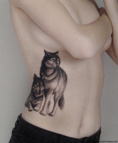 Les 100 plus beaux tatouages loup pour femme 5