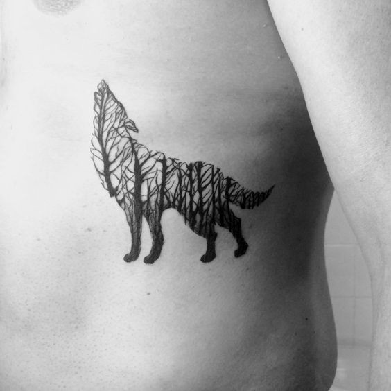 Les 100 plus beaux tatouages loup pour femme 13