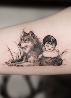 Les 100 plus beaux tatouages loup pour femme 50