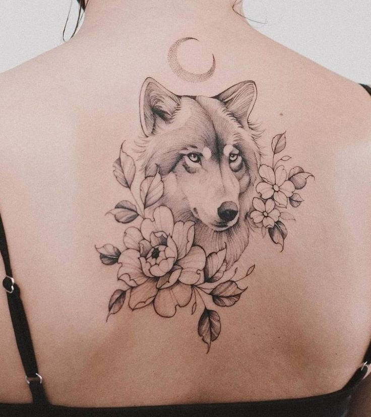 Les 100 plus beaux tatouages loup pour femme 57