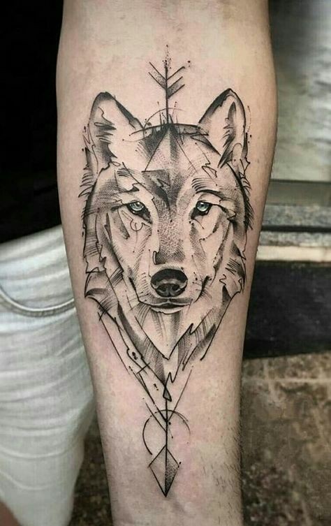 Les 100 plus beaux tatouages loup pour femme 93