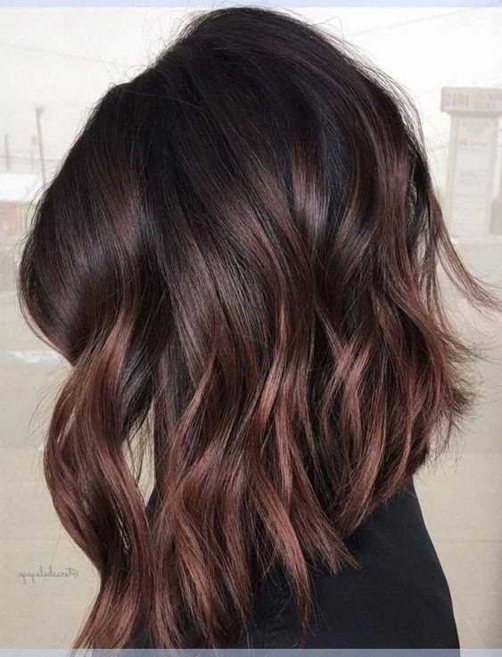 Les 29 plus beaux balayages chocolat sur cheveux noir 5