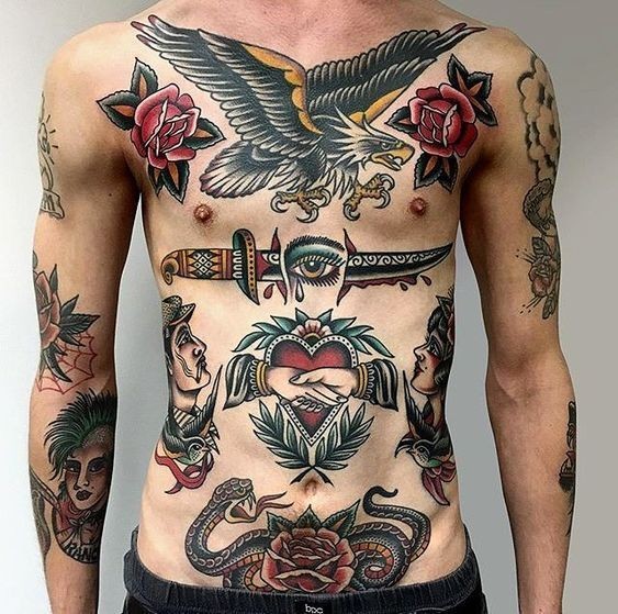 Les 50 plus beaux tatouages torse homme 11