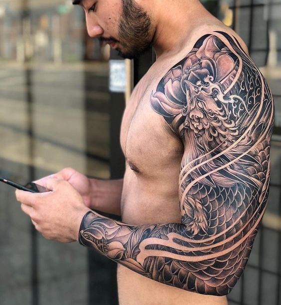 Les 50 plus beaux tatouages épaule homme 14