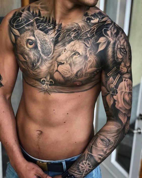Les 50 plus beaux tatouages torse homme 19