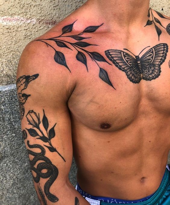 Les 50 plus beaux tatouages torse homme 38