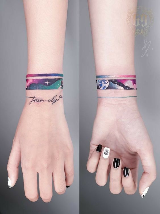 50 top idées de tatouages bracelet 44