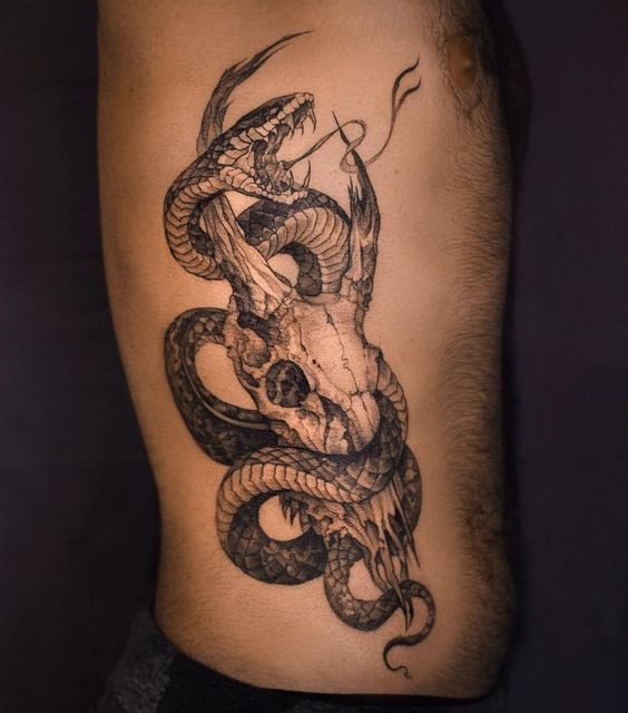 100 top idées de tatouages serpents 43