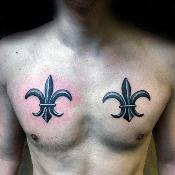 Les 50 plus beaux tatouages fleurs de lys 44