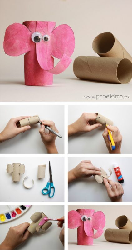 100 activités manuelles pour enfants avec des rouleaux de papier toilette 28