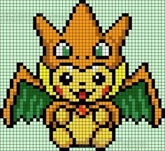 50 top idées de pixel art Pikachu 11