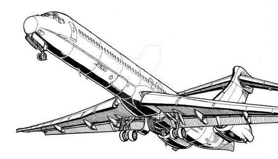 50 top idées de dessins d'avions pour apprendre à dessiner des avions 13