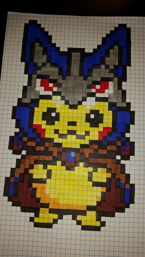 50 top idées de pixel art Pikachu 13 50 top idées de pixel art Pikachu 13