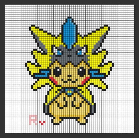 50 top idées de pixel art Pikachu 16 50 top idées de pixel art Pikachu 16
