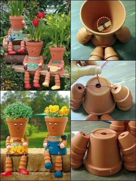 15 décors de jardin à faire avec des pots 8