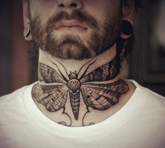 50 top idées de tatouages cou pour homme 2