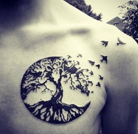 Les 50 plus beaux tatouages arbre de vie 22