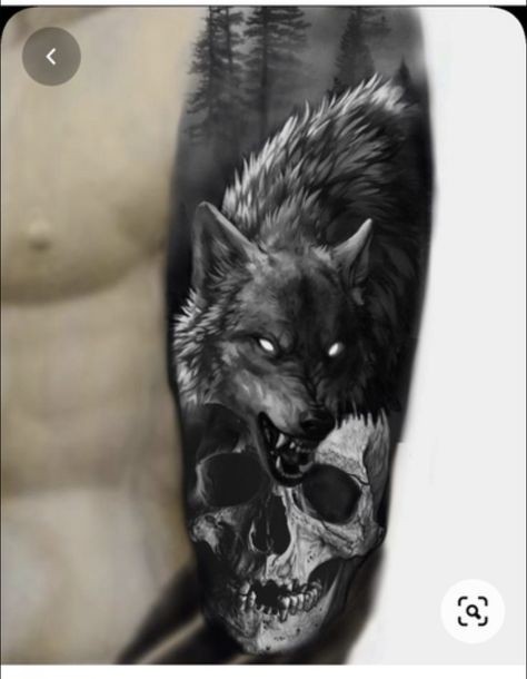 Les 50 plus beaux tatouages loup viking 21