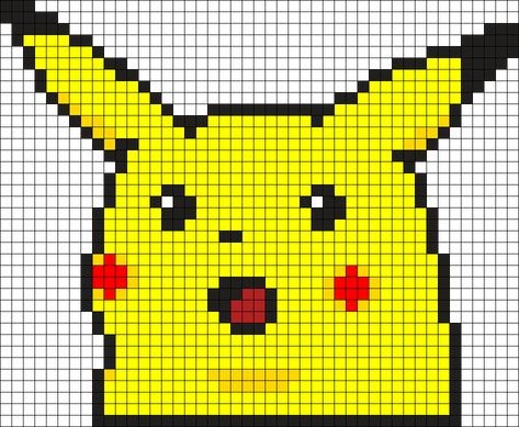 50 top idées de pixel art Pikachu 23 50 top idées de pixel art Pikachu 23