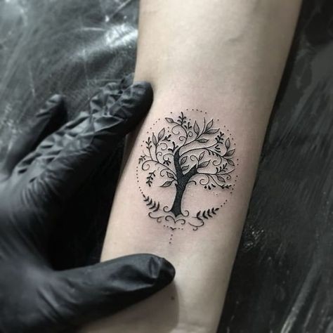Les 50 plus beaux tatouages arbre de vie 24