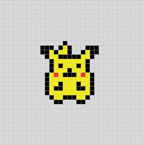 50 top idées de pixel art Pikachu 25 50 top idées de pixel art Pikachu 25