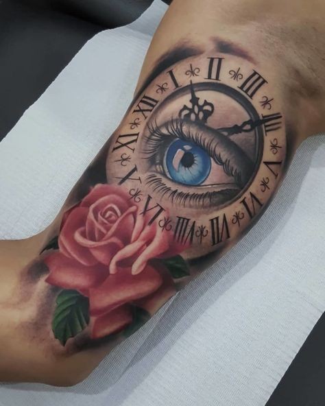 Les 50 plus beaux tatouages horloge 25