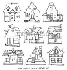 50 top idées de dessins de maisons : pour apprendre à dessiner des maisons 26