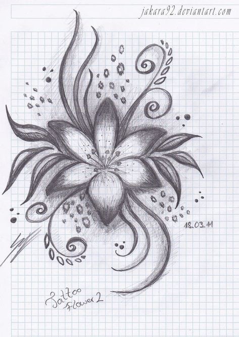 50 top idées de dessins de fleurs : pour apprendre à dessiner des fleurs facilement 26