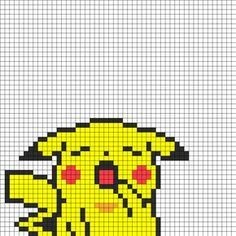50 top idées de pixel art Pikachu 26
