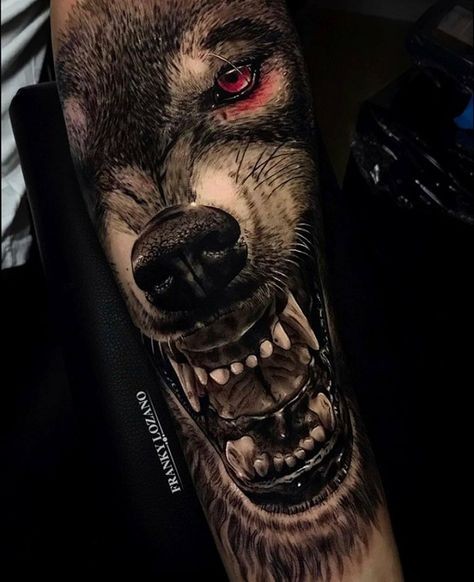 Les 50 plus beaux tatouages loup viking 26