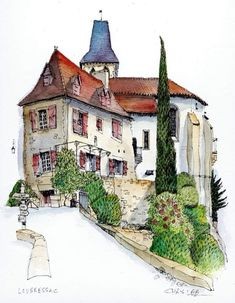 50 top idées de dessins de maisons : pour apprendre à dessiner des maisons 29