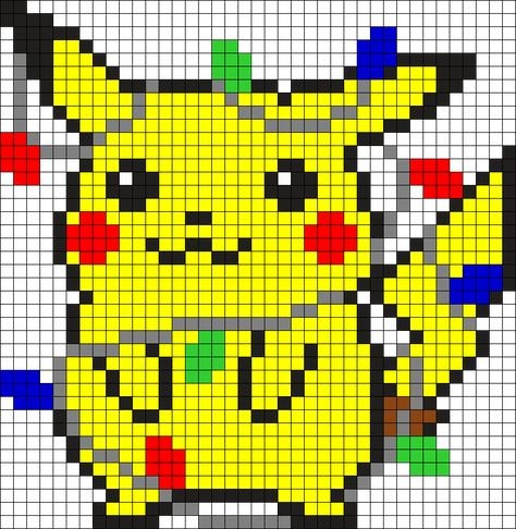 50 top idées de pixel art Pikachu 29