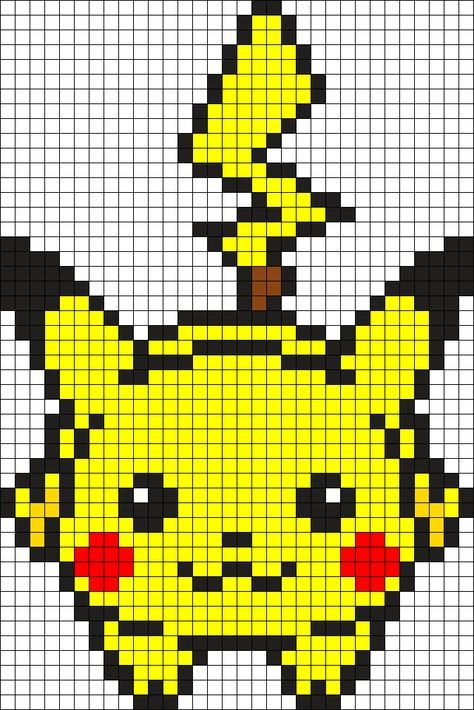 50 top idées de pixel art Pikachu 31
