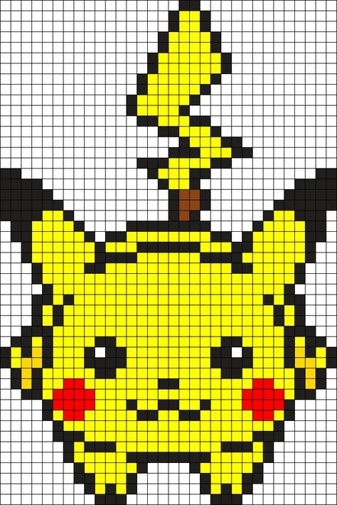 50 top idées de pixel art Pikachu 31 50 top idées de pixel art Pikachu 31