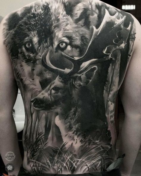 Les 50 plus beaux tatouages loup pour homme 30