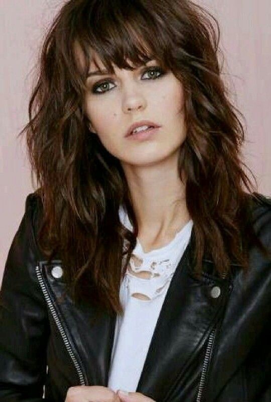 Coupe Cheveux Long Degrade Effile Avec Frange