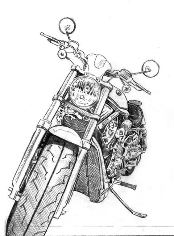 50 top idées de dessins de moto 34