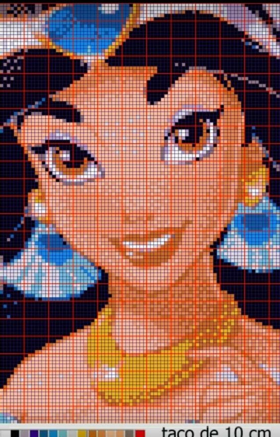 100 top idées de pixel art Disney faciles 40