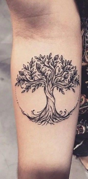 Les 50 plus beaux tatouages arbre de vie 4