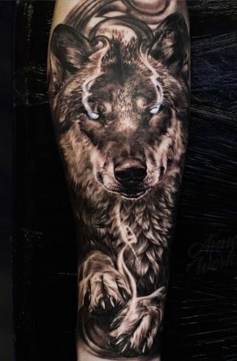Les 50 plus beaux tatouages loup viking 4